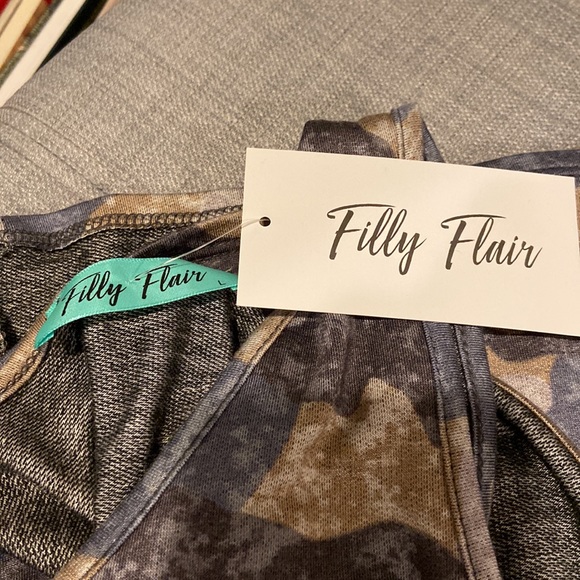 Babydoll camo tank with sequin bling! NWT - Picture 5 of 6